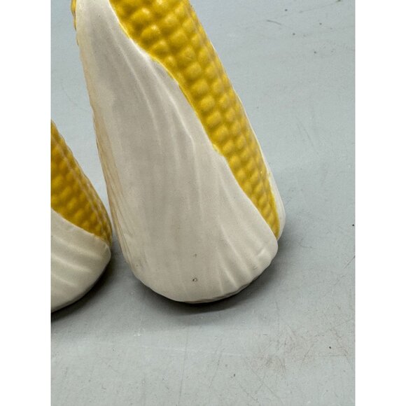Ceramic Corn On The Cob Shaped Salt & Pepper Shakers Hand-Painted Kitchen READ - Picture 5 of 14
